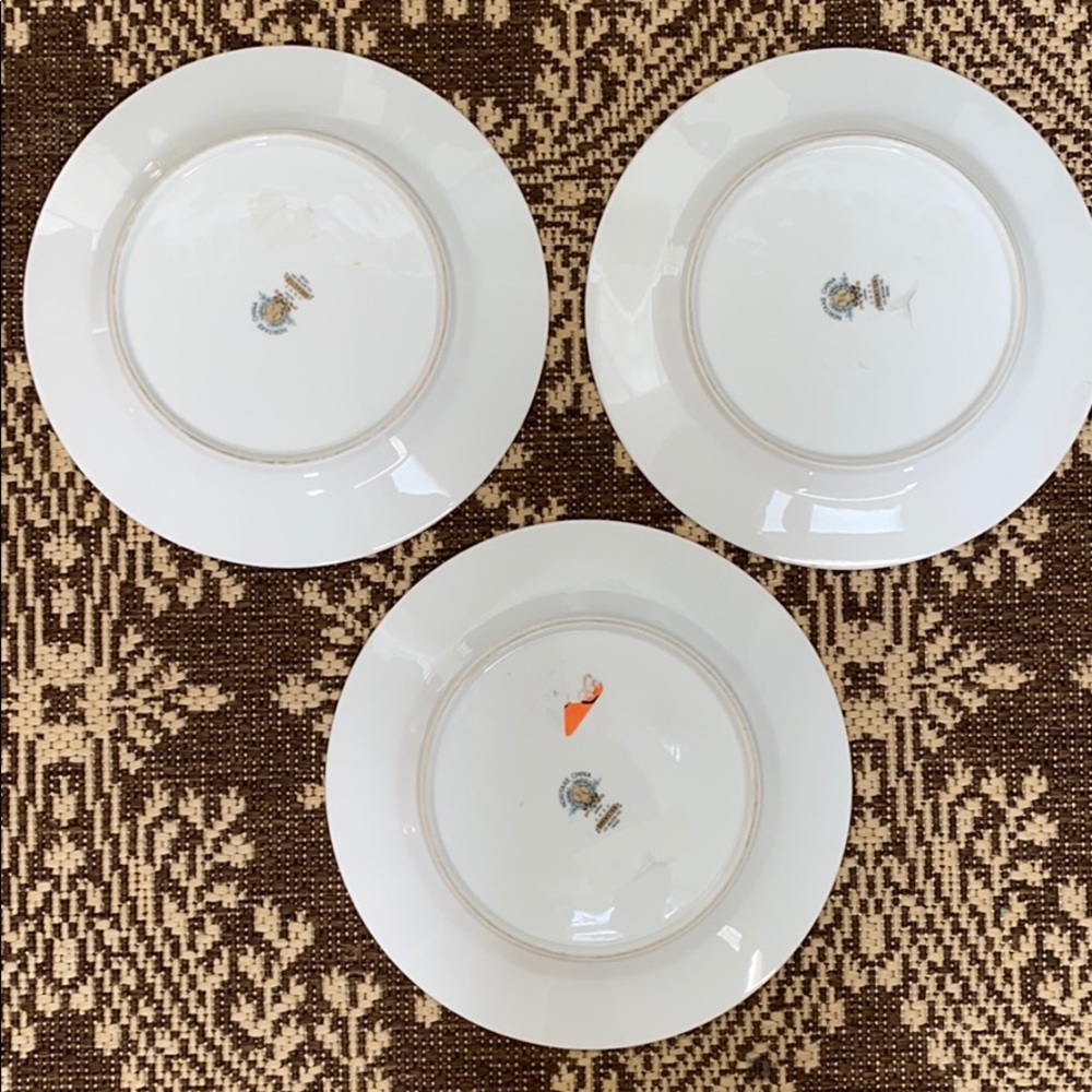 3 Noritake Brewster 8” Salad Plates 5645 Japan - Picture 8 of 10